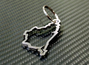 Nürburgring Stainless Steel Key Chain